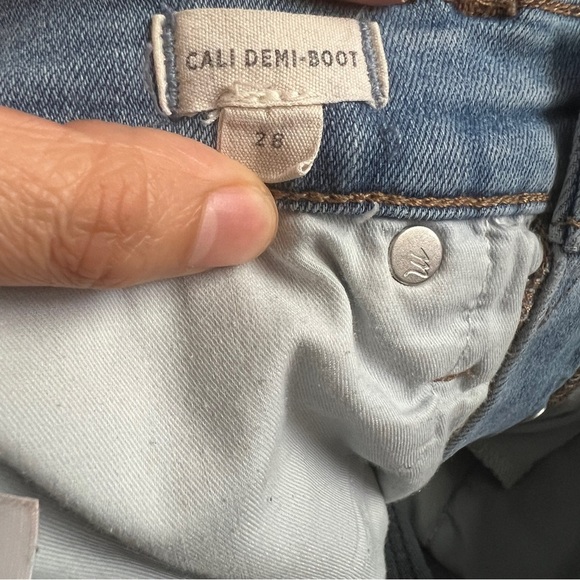 Madewell Cali Demi Boot Light Wash Jeans Size 28 - Picture 7 of 8